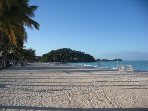 The beach at Jolly Beach