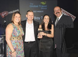 Stuart & Angela collecting our award for 'Best Website' Stuart & Angela collecting our award for 'Best Website'