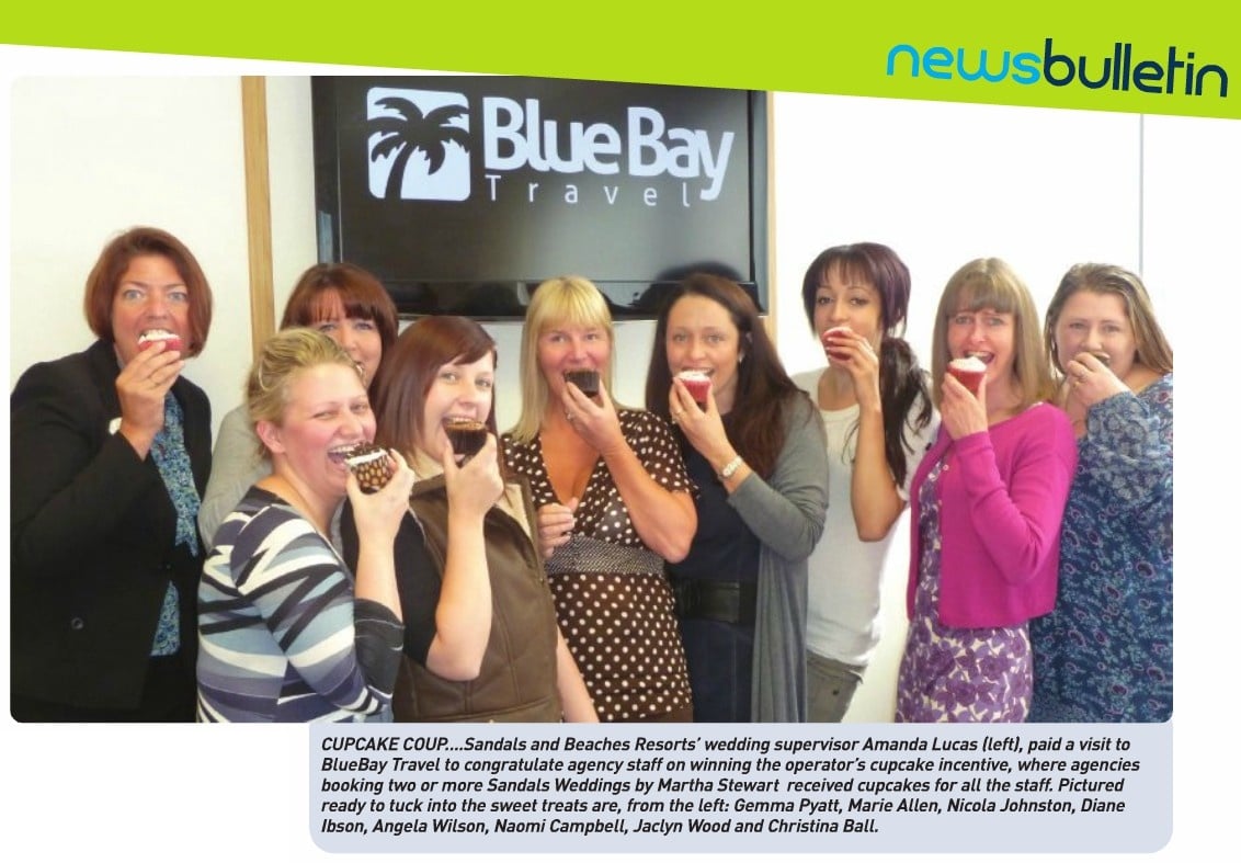 The Blue Bay girls tucking into some yummy cupcakes The Blue Bay girls tucking into some yummy cupcakes