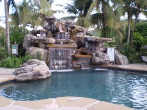 The pool area The pool area